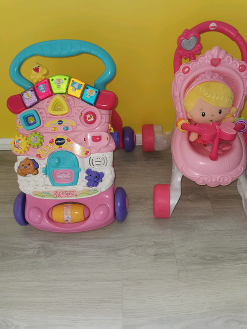 baby's first doll and pram